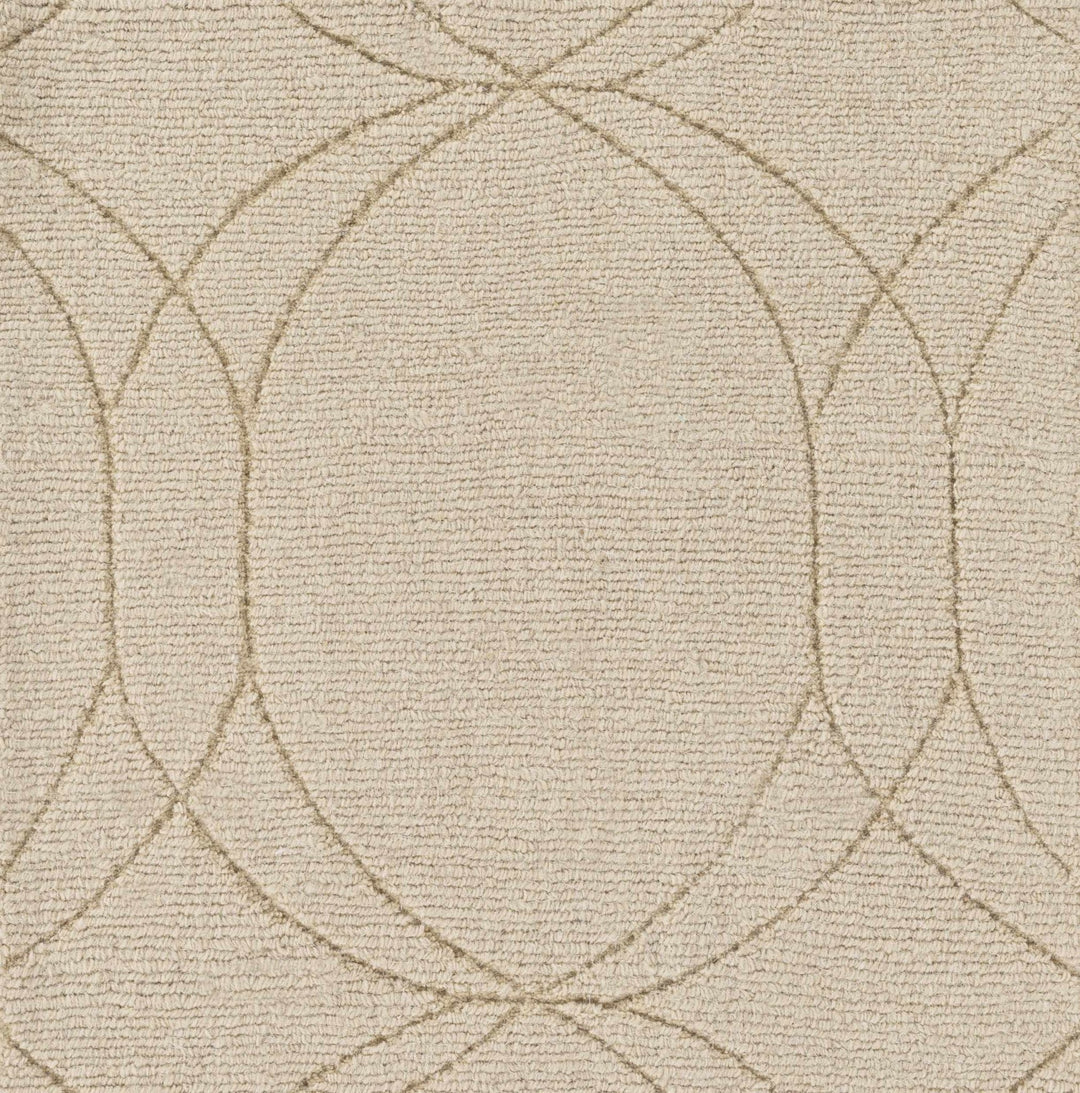 Rolfe Contemporary Tan Wool Rug - The Rug Decor