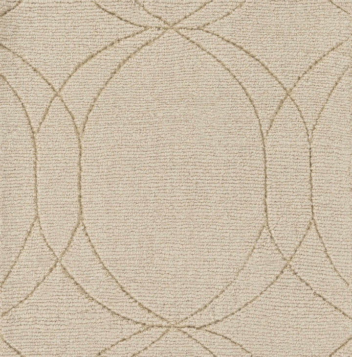 Rolfe Contemporary Tan Wool Rug - The Rug Decor
