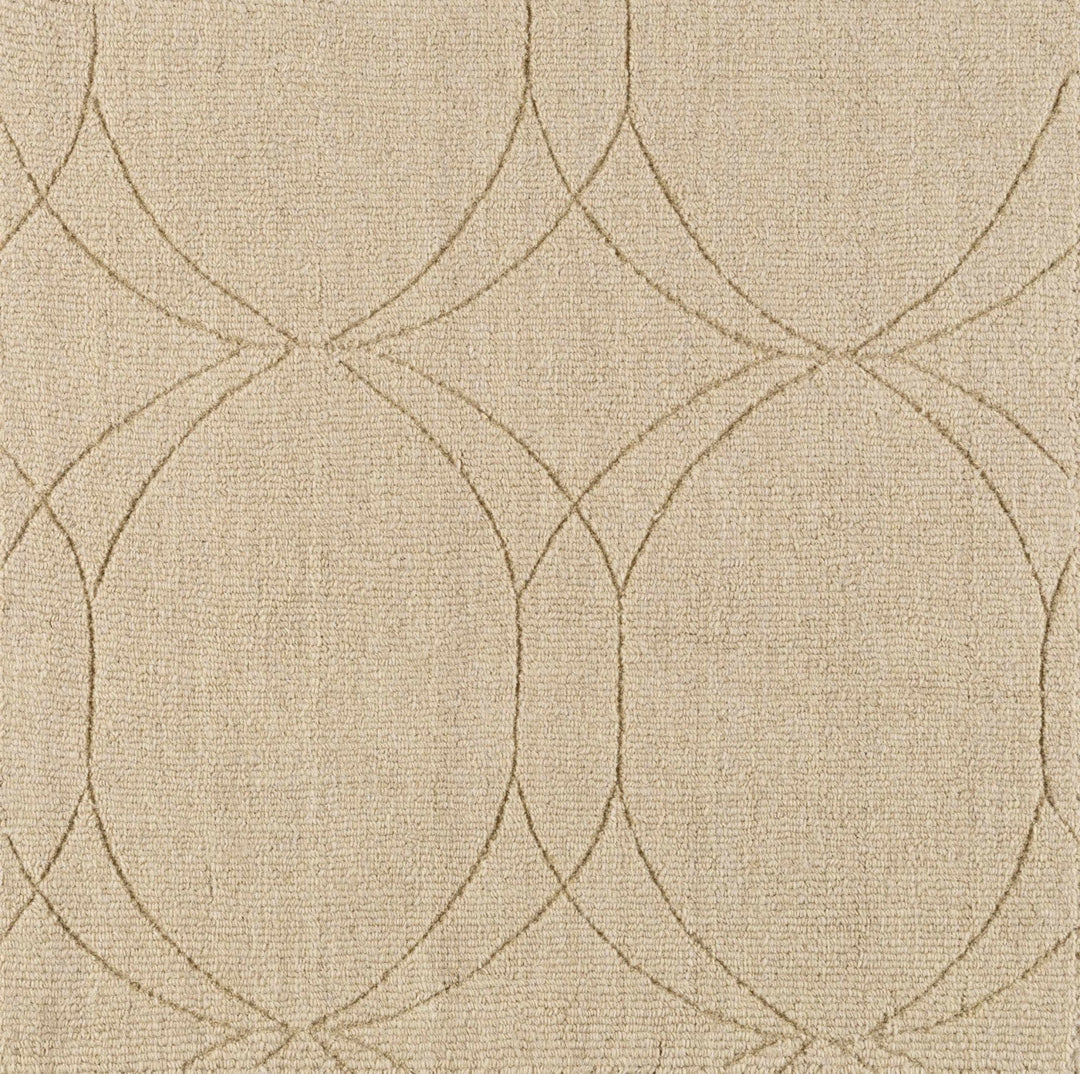 Rolfe Contemporary Tan Wool Rug - The Rug Decor