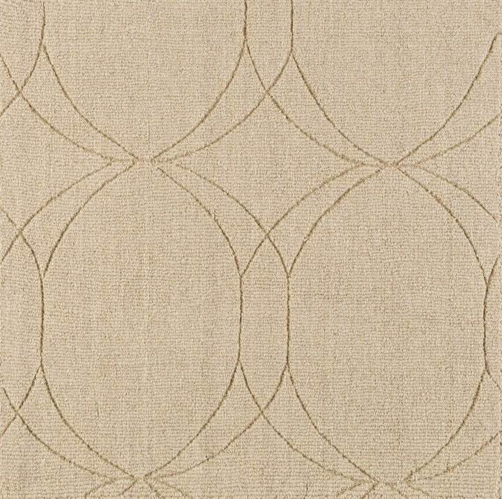 Rolfe Contemporary Tan Wool Rug - The Rug Decor