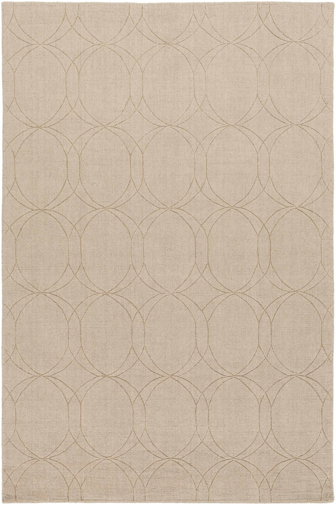 Rolfe Contemporary Tan Wool Rug - The Rug Decor