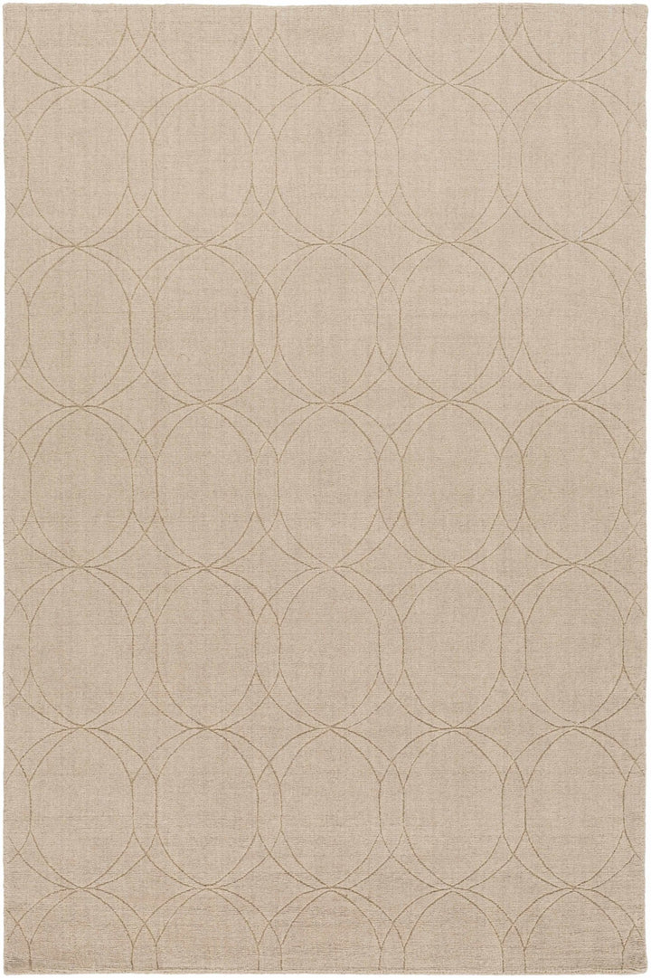 Rolfe Contemporary Tan Wool Rug - The Rug Decor
