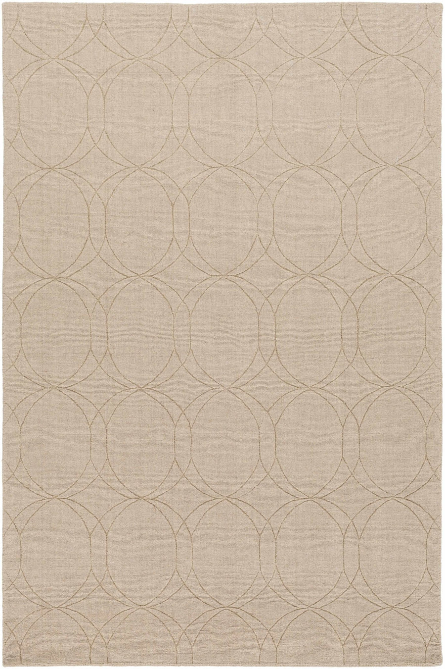 Rolfe Contemporary Tan Wool Rug - The Rug Decor