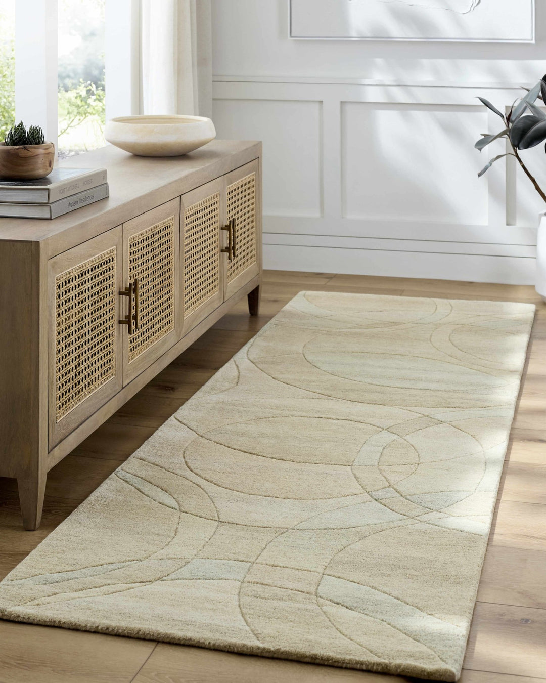 Rollo Contemporary Beige Area Rug - The Rug Decor
