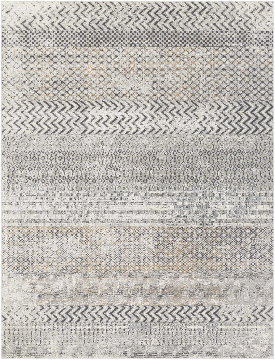 Rombauer Gray Modern Style Area Rug
