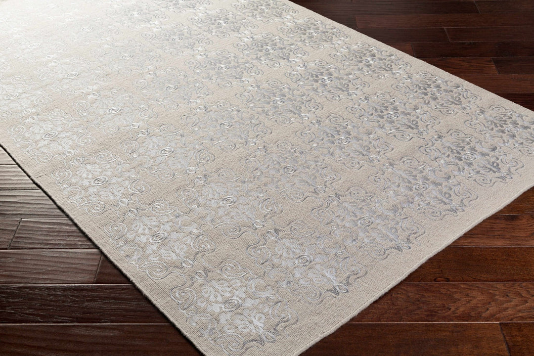 Ronceverte Contemporary Gray And Beige Area Rug - The Rug Decor