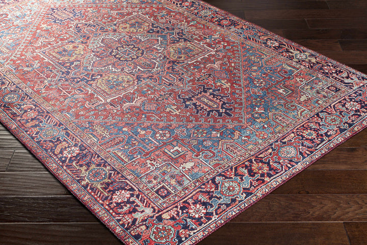 Ronneby Red Traditional Oriental Area Rug