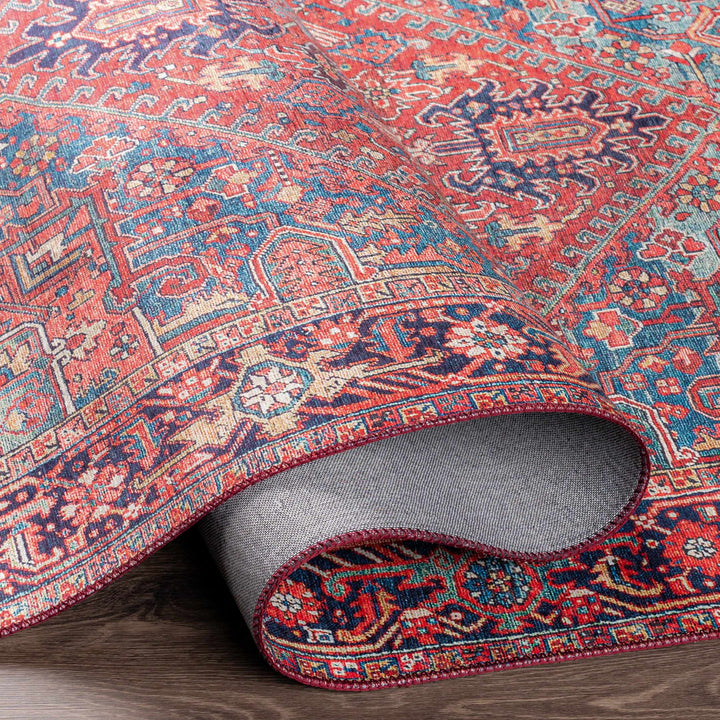 Ronneby Red Traditional Oriental Area Rug