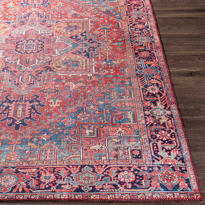 Ronneby Red Traditional Oriental Area Rug