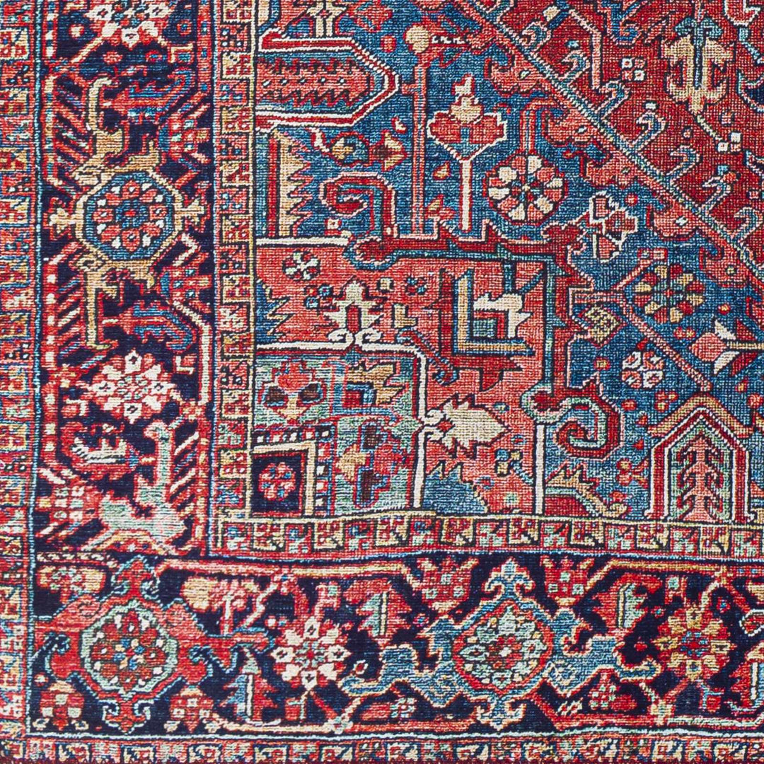 Ronneby Red Traditional Oriental Area Rug