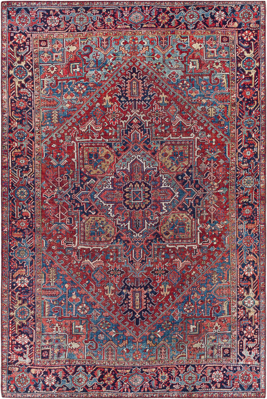 Ronneby Red Traditional Oriental Area Rug - The Rug Decor