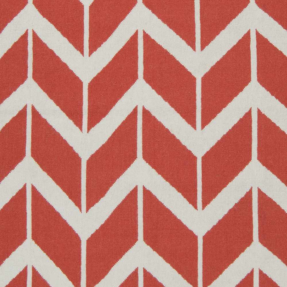 Roodhouse Modern Geometrical Rust Hand Woven Wool Area Rug
