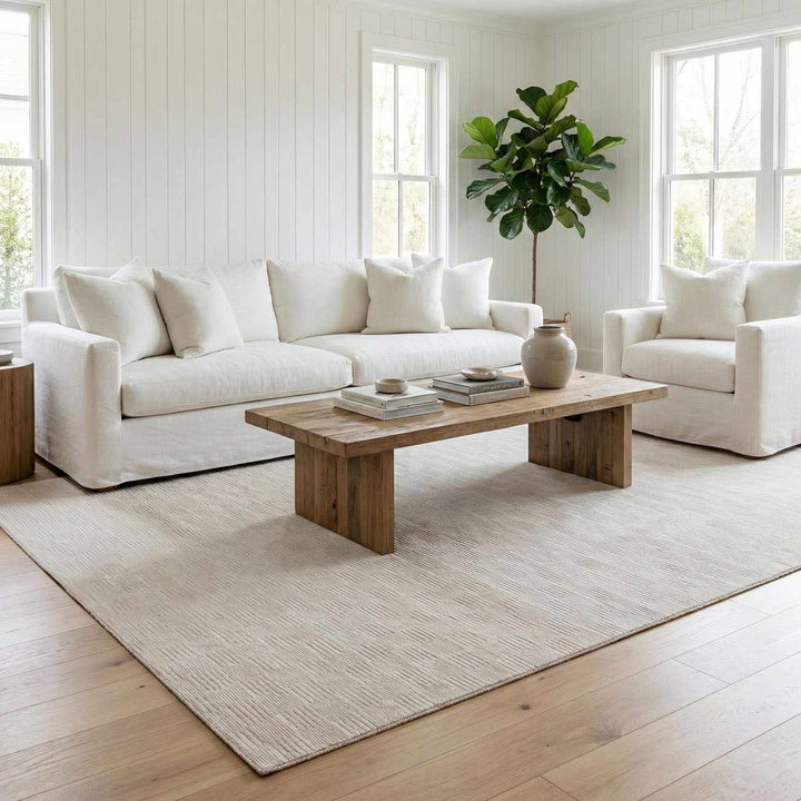 Kazuma White Contemporary Style Washable Area Rug