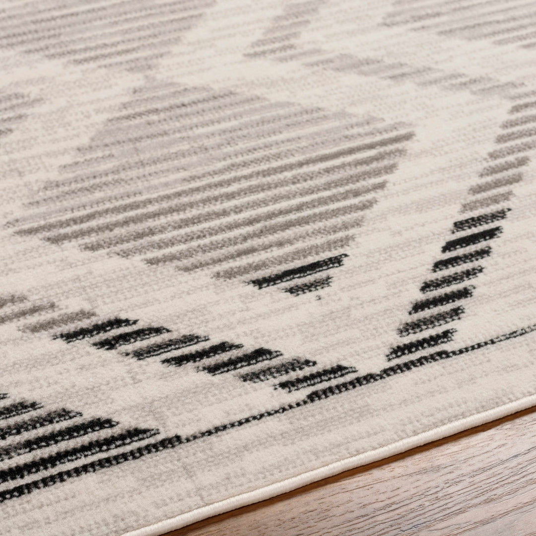 Rory Bohemian Style Ivory And Gray Area Rug - The Rug Decor