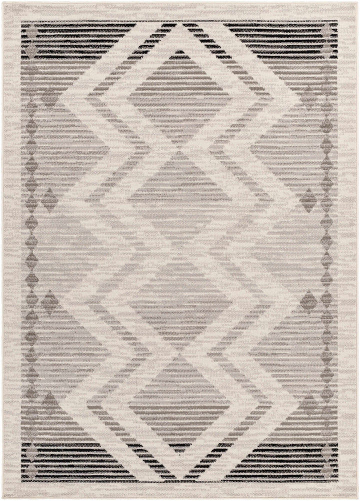 Rory Bohemian Style Ivory And Gray Area Rug - The Rug Decor