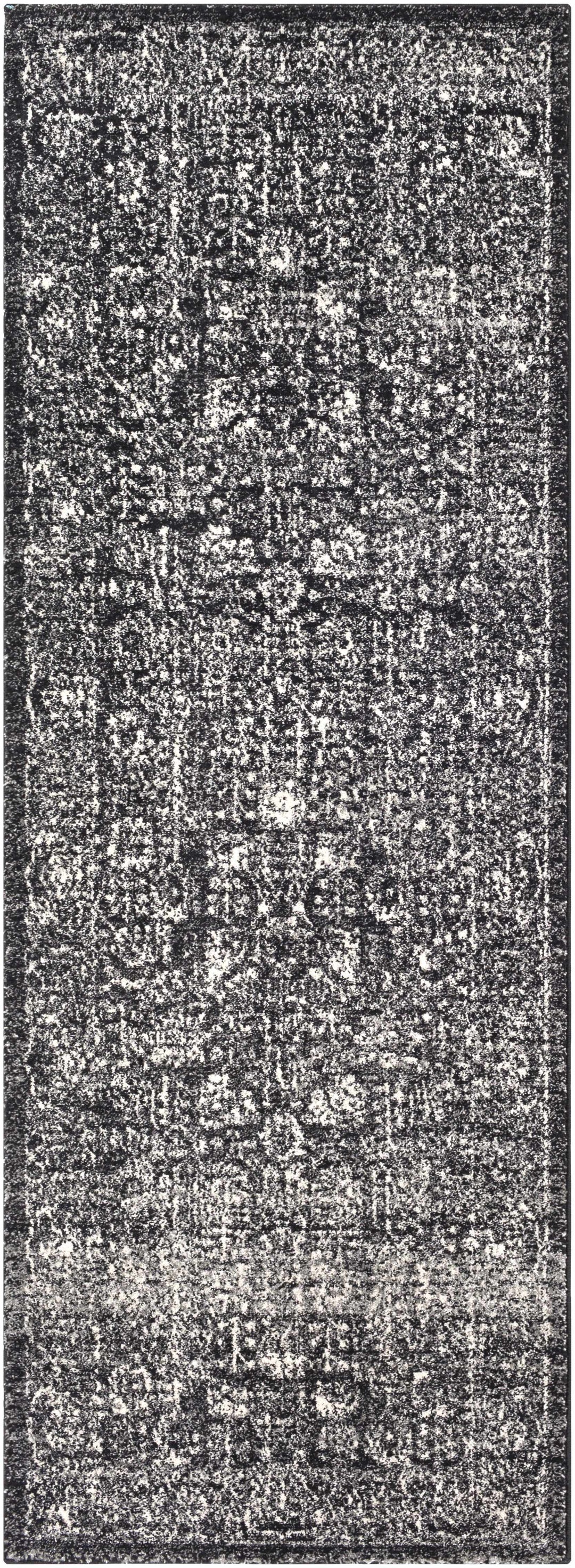 Roseland Charcoal And White Traditional Style Area Rug