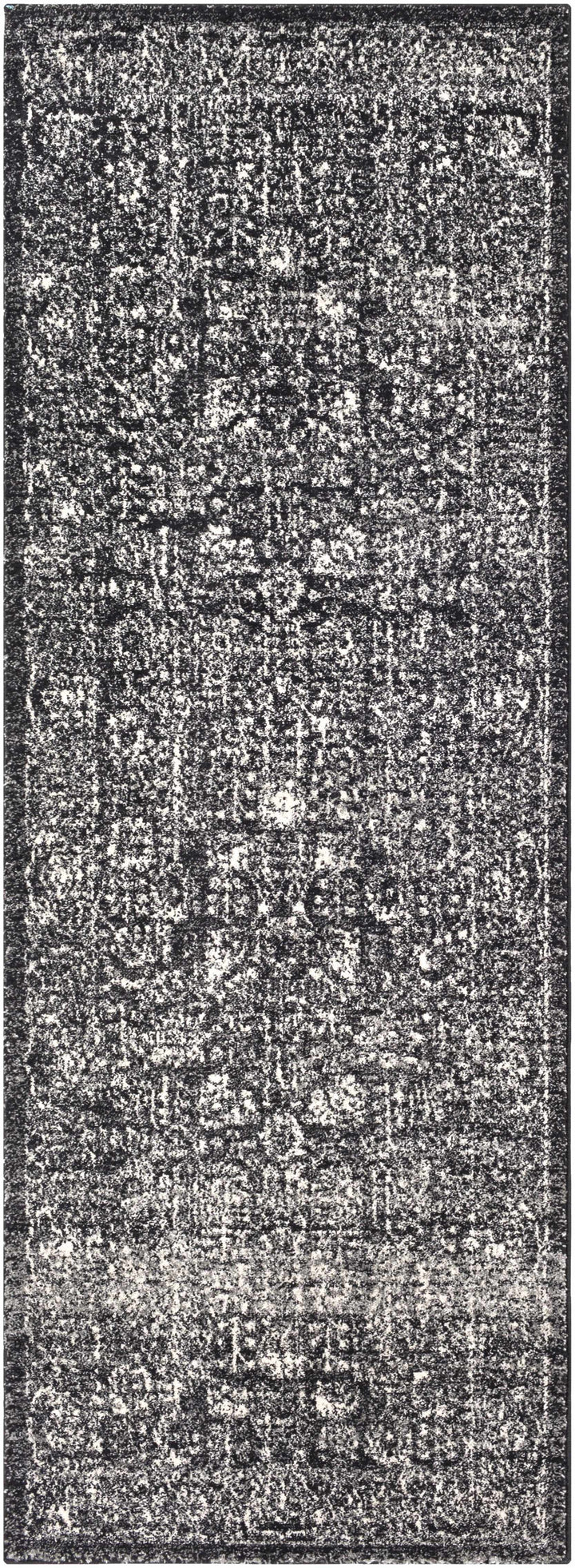 Roseland Charcoal And White Traditional Style Area Rug