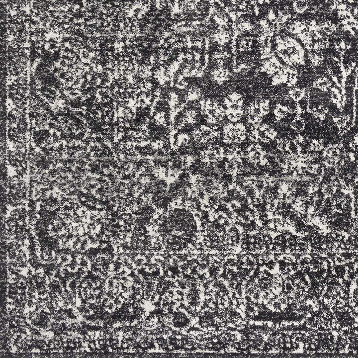 Roseland Charcoal And White Traditional Style Area Rug