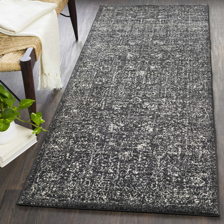 Roseland Charcoal And White Traditional Style Area Rug