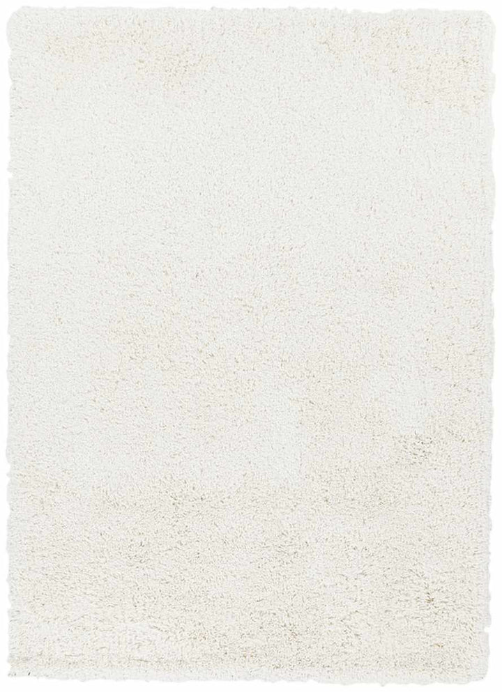 Rowdy Modern Solid Design Ivory Hand Woven Area Rug