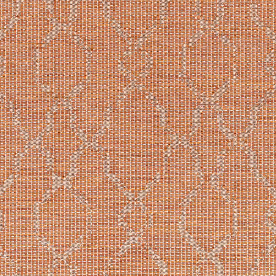 Rowde Orange Modern Geometrical Design Outdoor Area Rug