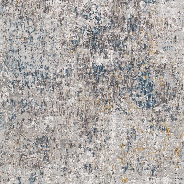 Rufe Modern Abstract Design Gray And Blue Area Rug - The Rug Decor
