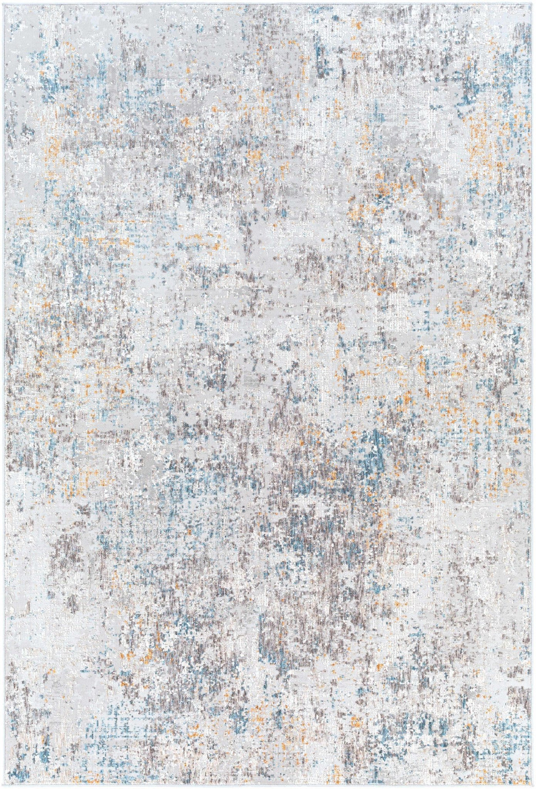 Rufe Modern Abstract Design Gray And Blue Area Rug - The Rug Decor