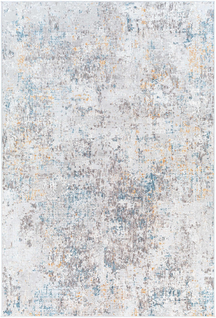 Rufe Modern Abstract Design Gray And Blue Area Rug - The Rug Decor