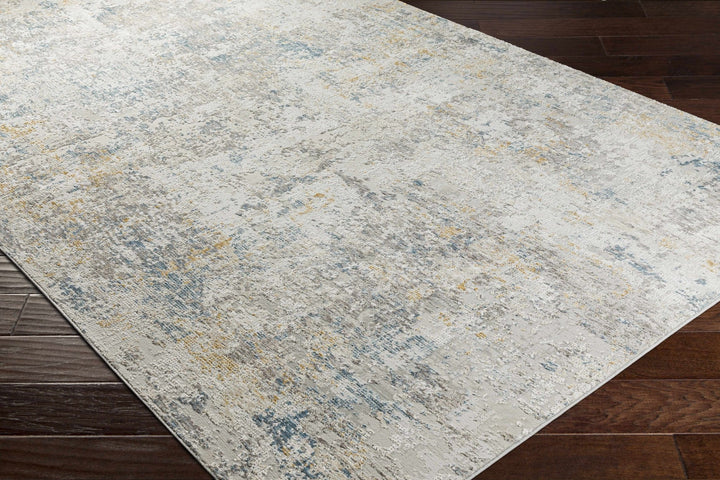 Rufe Modern Abstract Design Gray And Blue Area Rug - The Rug Decor