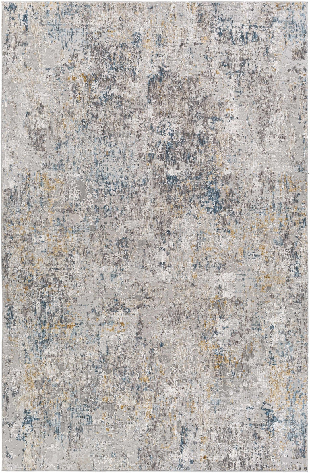 Rufe Modern Abstract Design Gray And Blue Area Rug - The Rug Decor