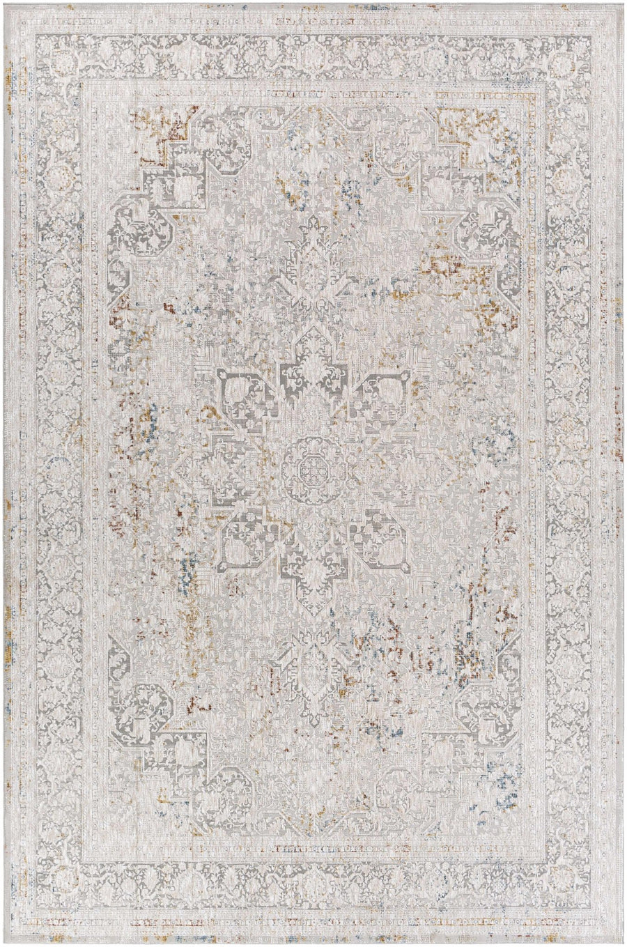 Rugeley Traditional Style Gray Area Rug - The Rug Decor