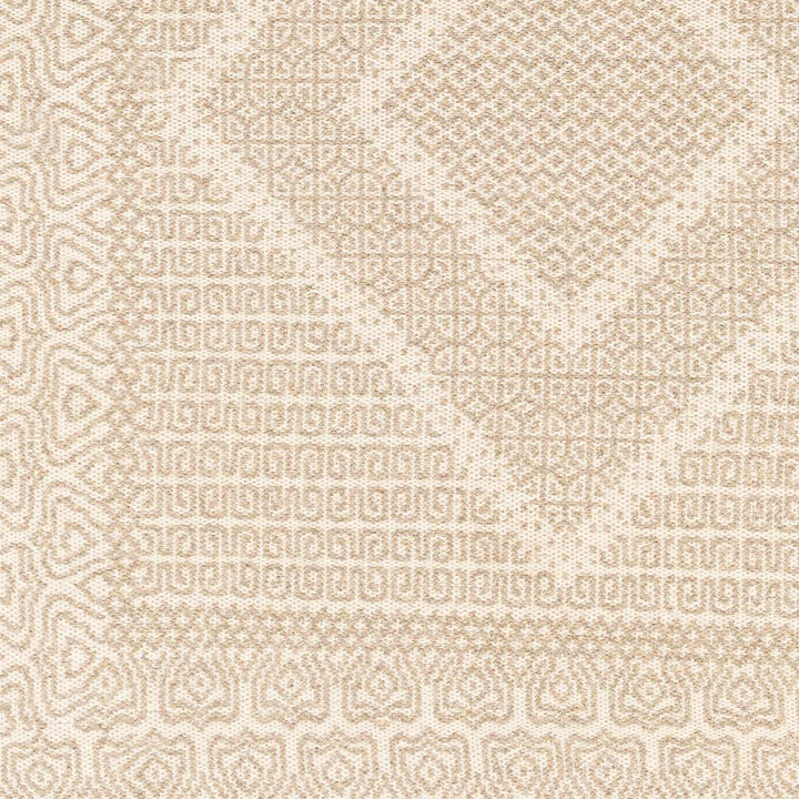 Rumi Modern Geometric Beige And Ivory Hand Woven Wool Rug - The Rug Decor
