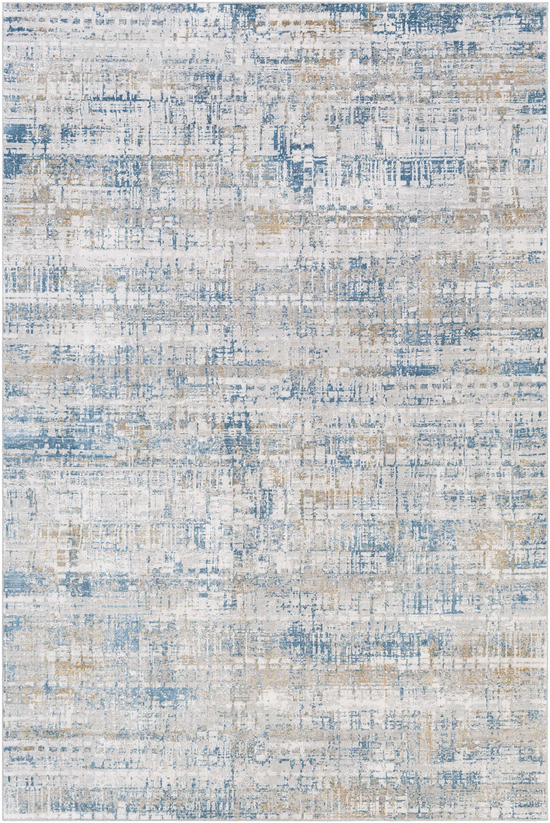 Runa Blue And Gray Modern Abstract Design Area Rug