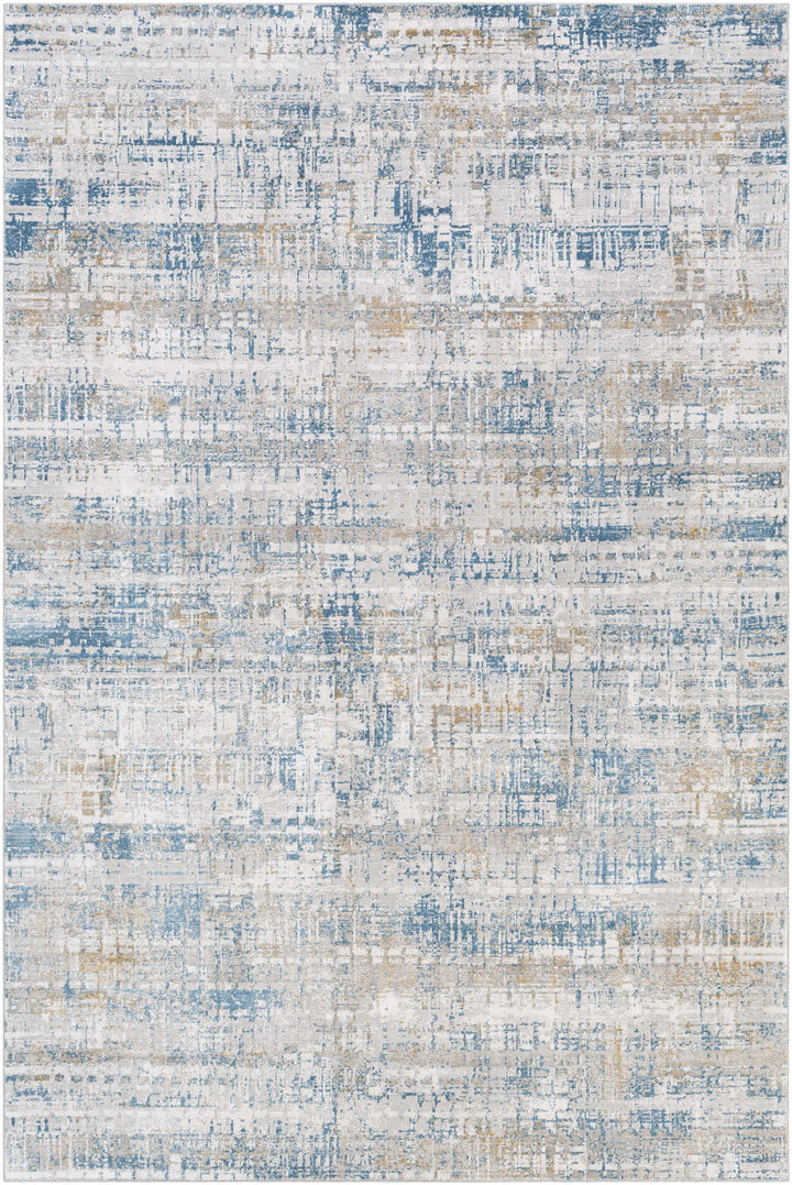 Runa Blue And Gray Modern Abstract Design Area Rug