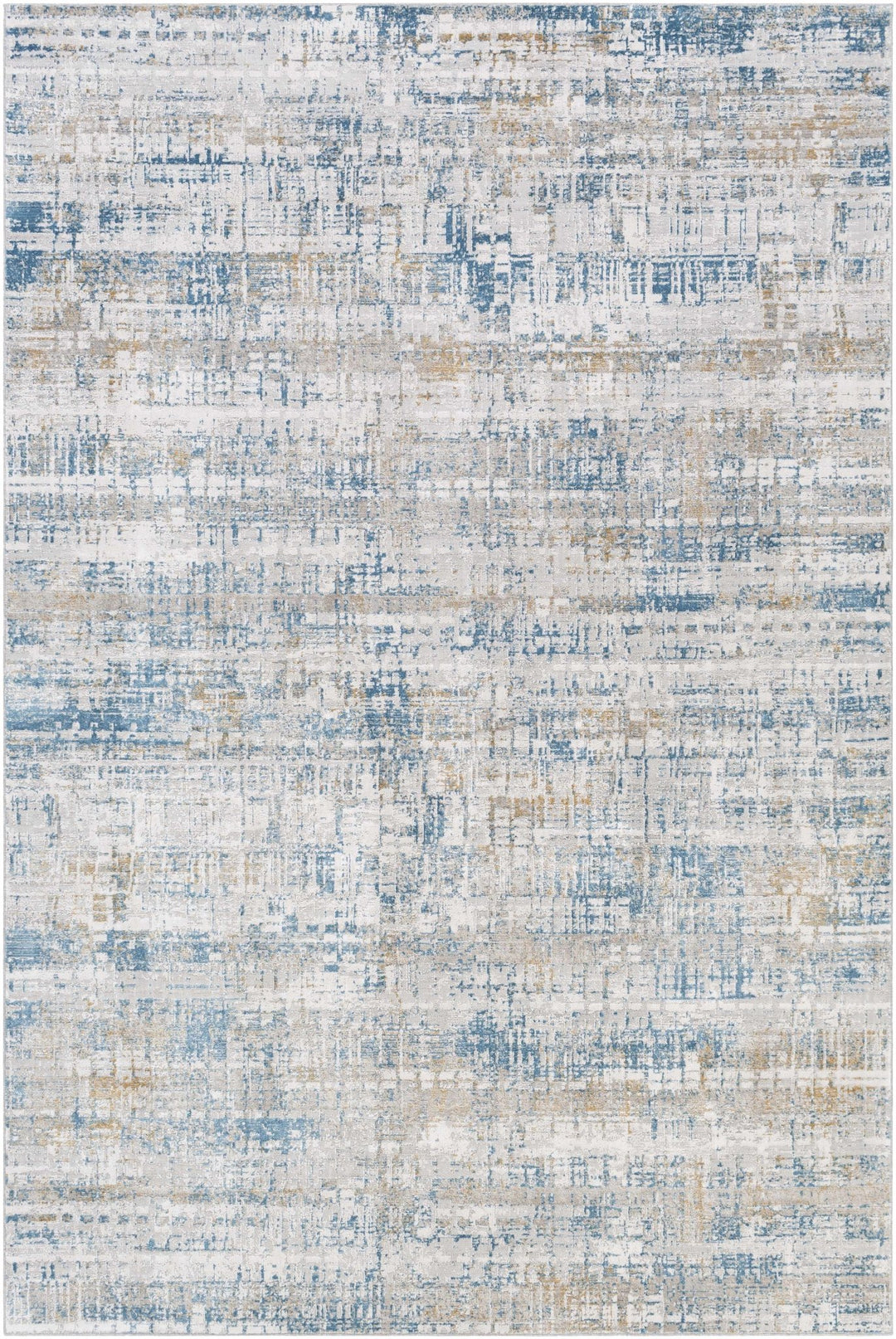 Runa Blue And Gray Modern Abstract Design Area Rug - The Rug Decor