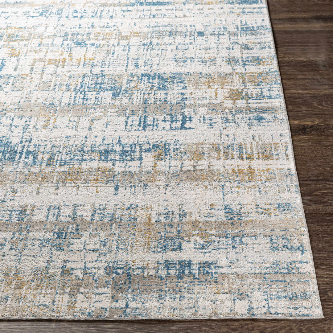 Runa Blue And Gray Modern Abstract Design Area Rug