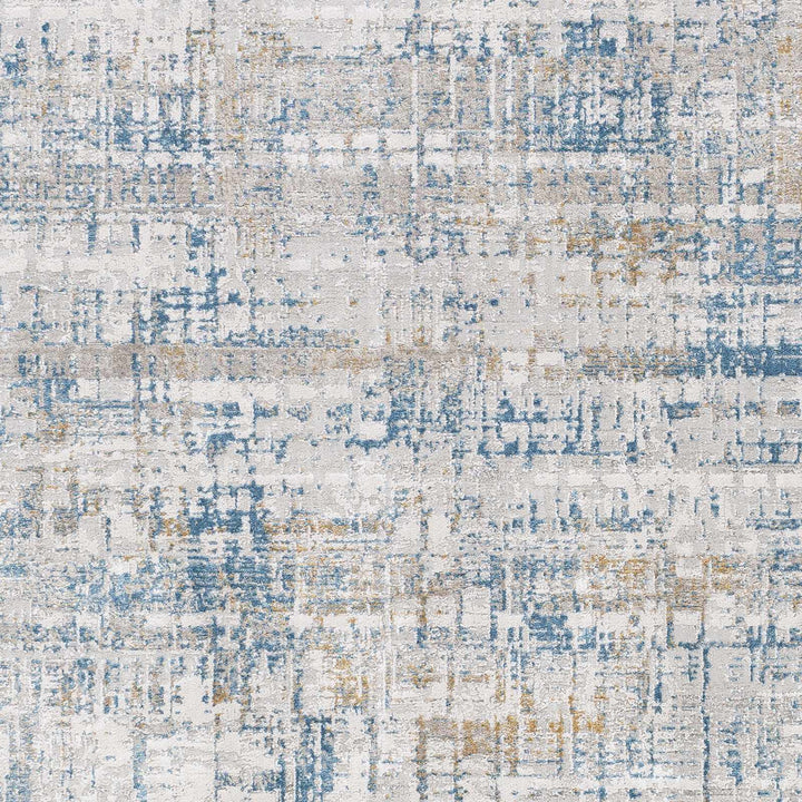 Runa Blue And Gray Modern Abstract Design Area Rug