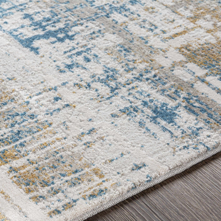 Runa Blue And Gray Modern Abstract Design Area Rug