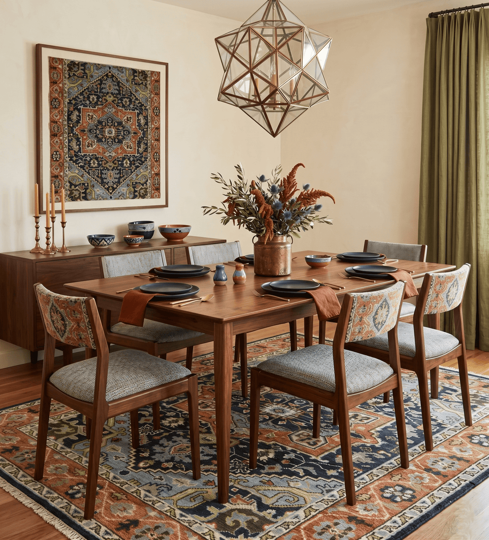 Rust, Blue and Aqua Traditional Heriz Hand knotted Multi Size wool Area Rug - The Rug Decor