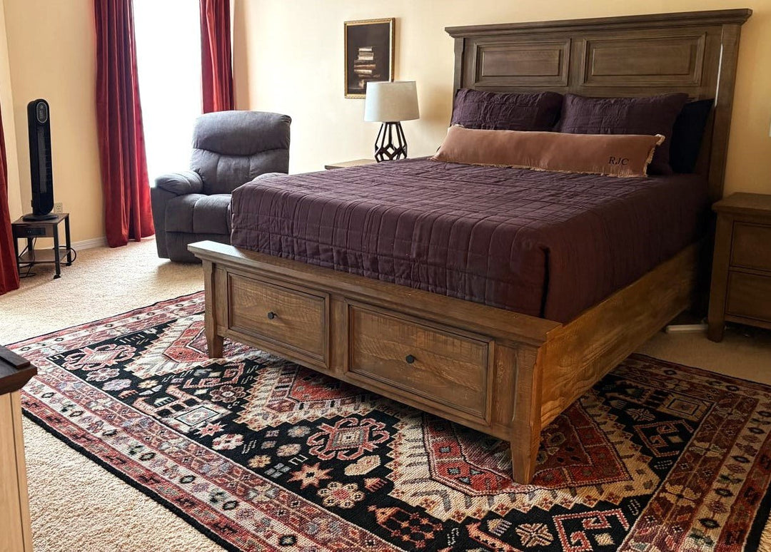 Rust, Ivory and Brown Traditional Hand knotted Multi Size wool Area Rug - The Rug Decor