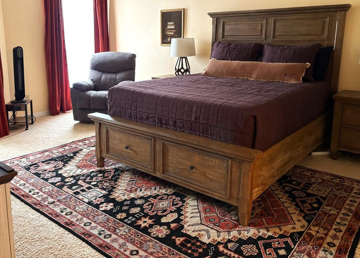 Rust, Ivory and Brown Traditional Hand knotted Multi Size wool Area Rug - The Rug Decor