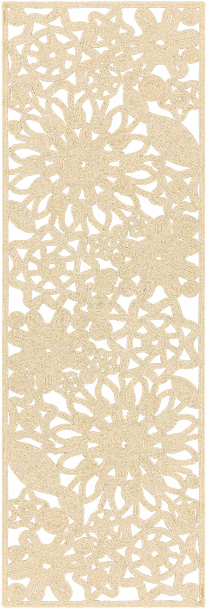 Ruxton Traditional Style Beige Hand Woven Outdoor Area Rug