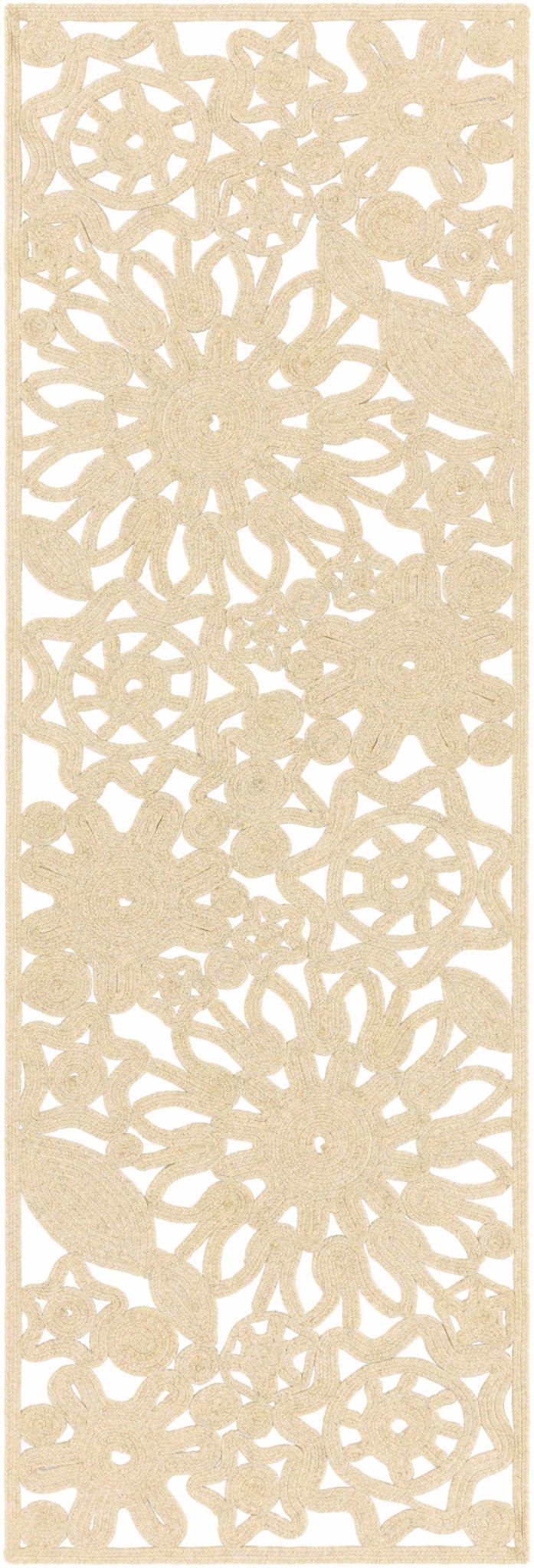 Ruxton Traditional Style Beige Hand Woven Outdoor Area Rug - The Rug Decor
