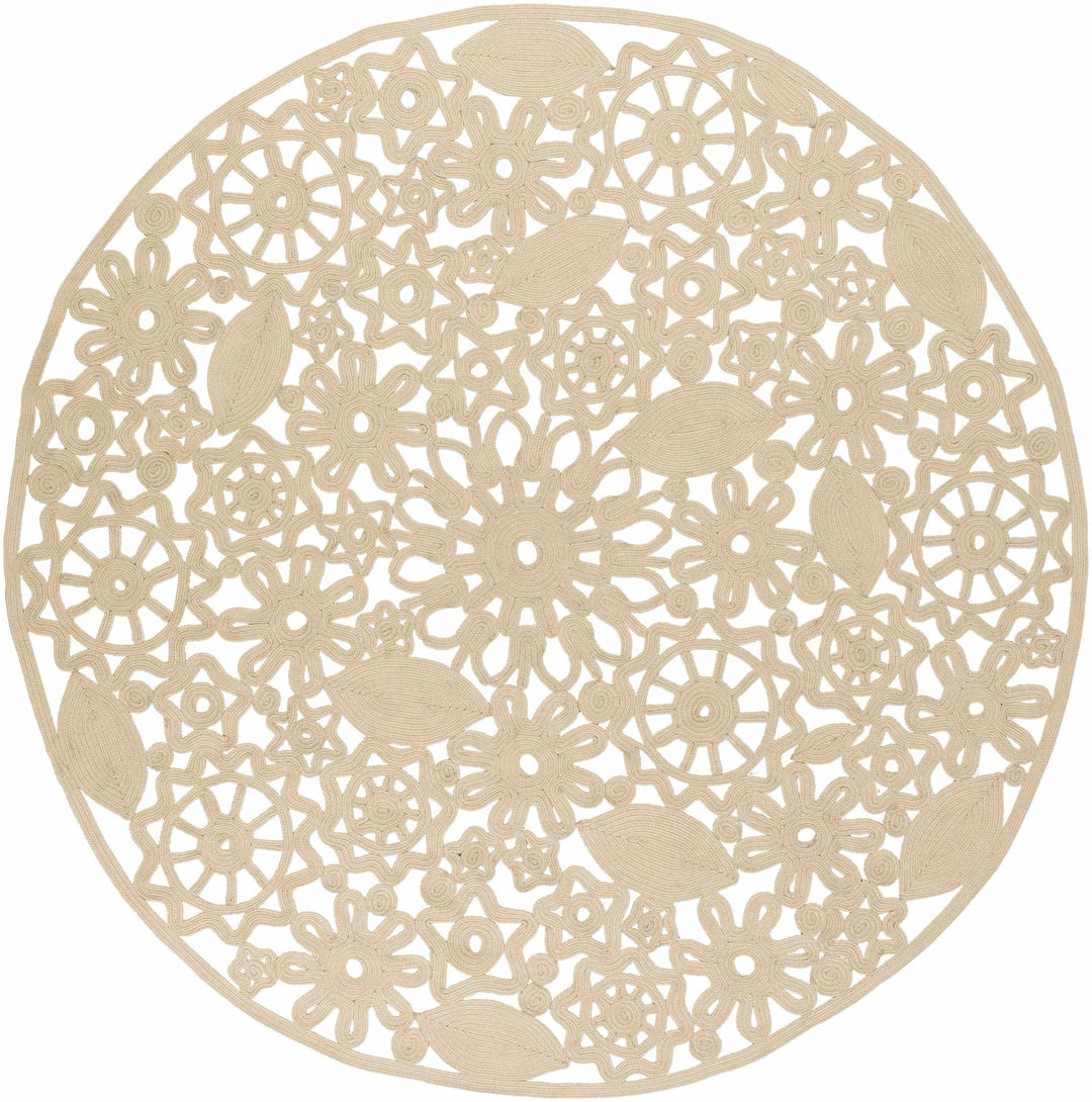 Ruxton Traditional Style Beige Hand Woven Outdoor Area Rug - The Rug Decor