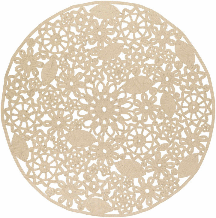 Ruxton Traditional Style Beige Hand Woven Outdoor Area Rug - The Rug Decor