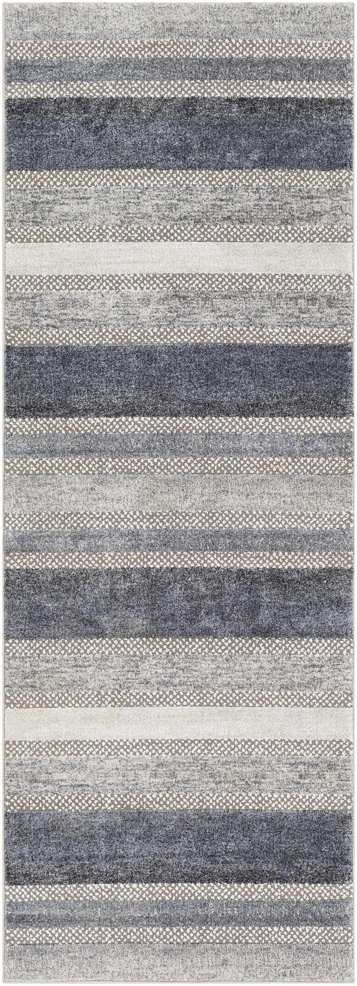 Ravendale Gray And Blue Modern Style Area Rug