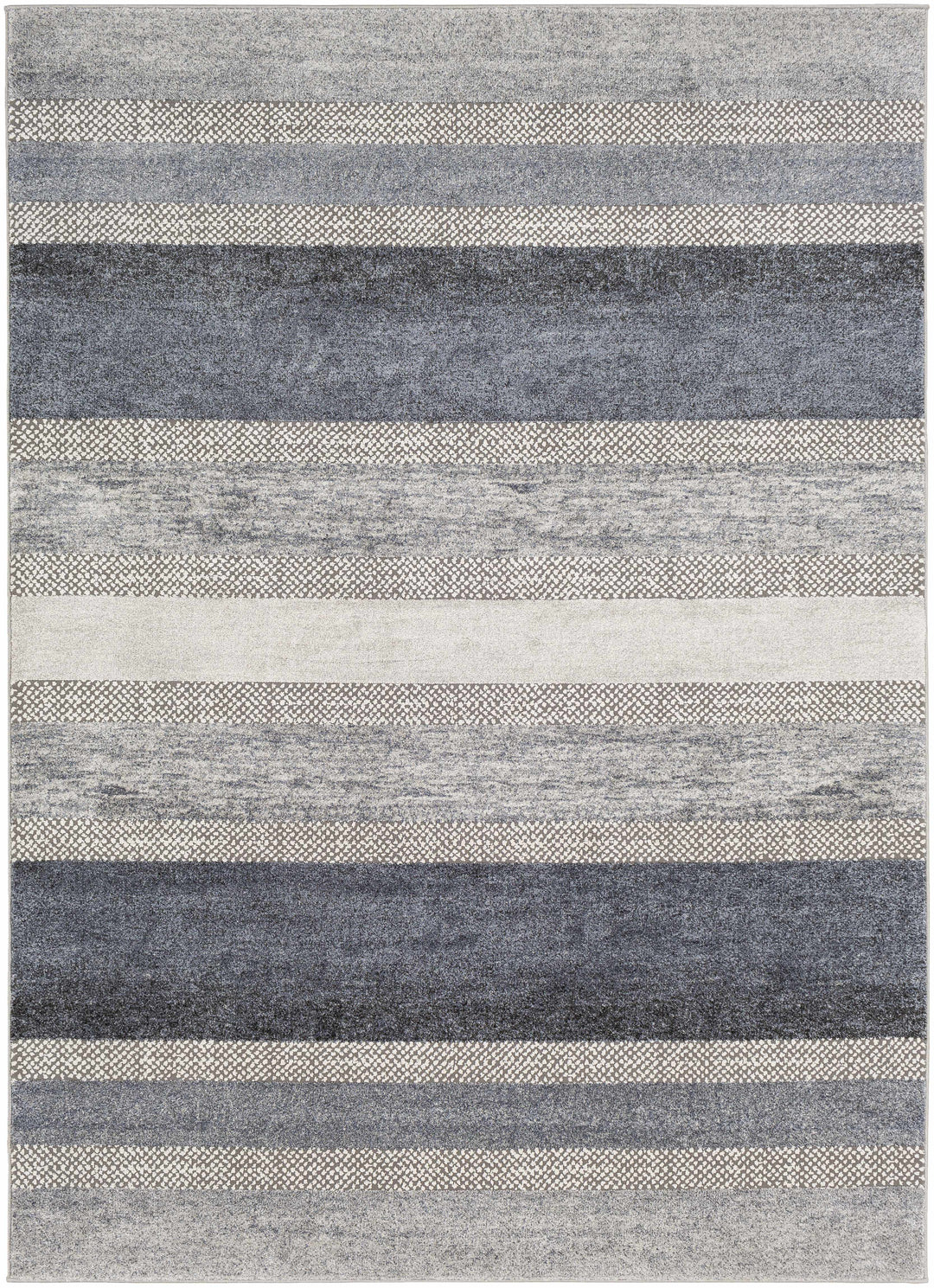 Ravendale Gray And Blue Modern Style Area Rug