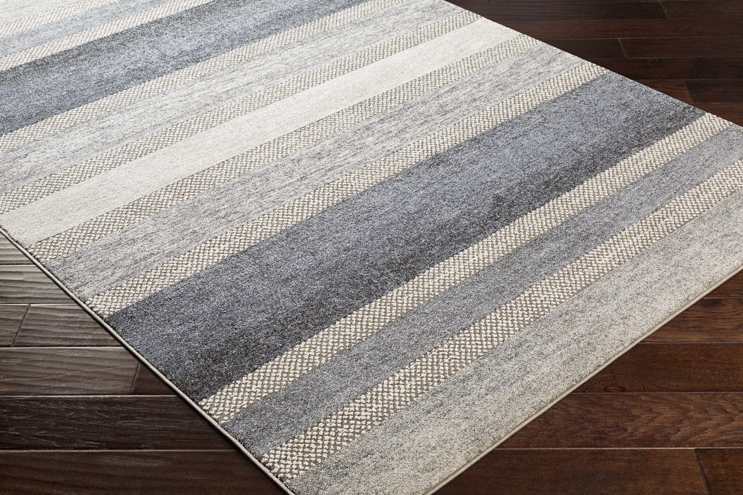 Ravendale Gray And Blue Modern Style Area Rug