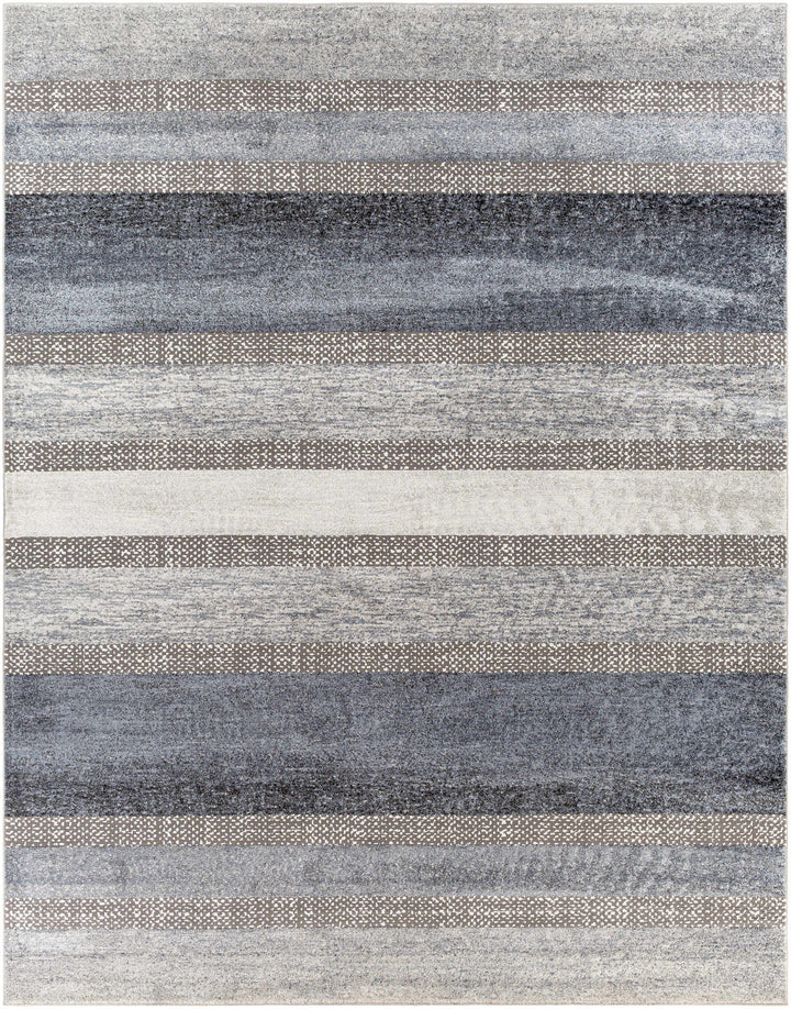 Ravendale Gray And Blue Modern Style Area Rug