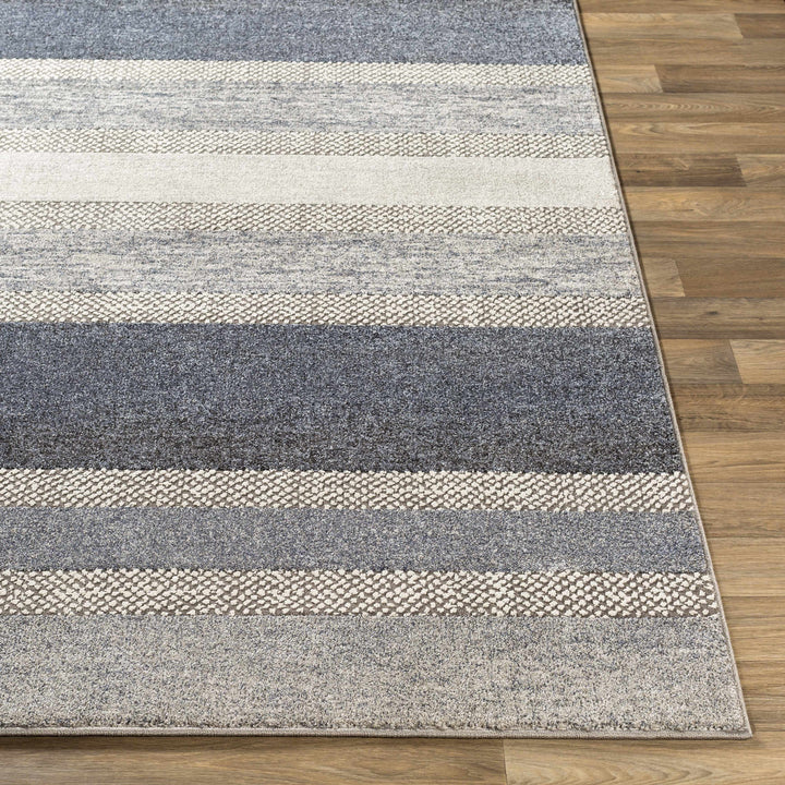 Ravendale Gray And Blue Modern Style Area Rug